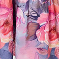 Floral Tiered Knee Length Shirt Dress