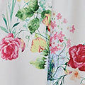 Floral 1/2 Sleeve Tie Waist Midi Dress