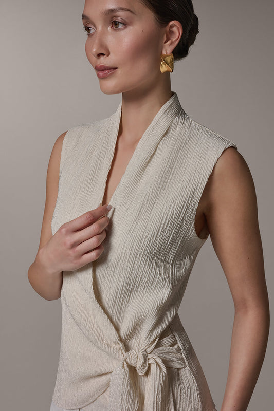 WRAP-EFFECT CRINKLE TOP