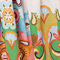 Abstract Border Tie Waist Midi Dress
