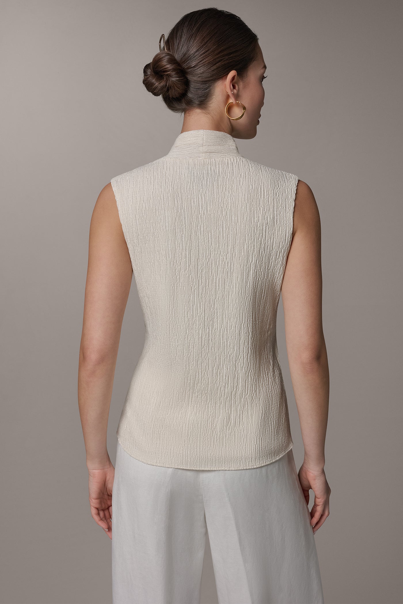 WRAP-EFFECT CRINKLE TOP