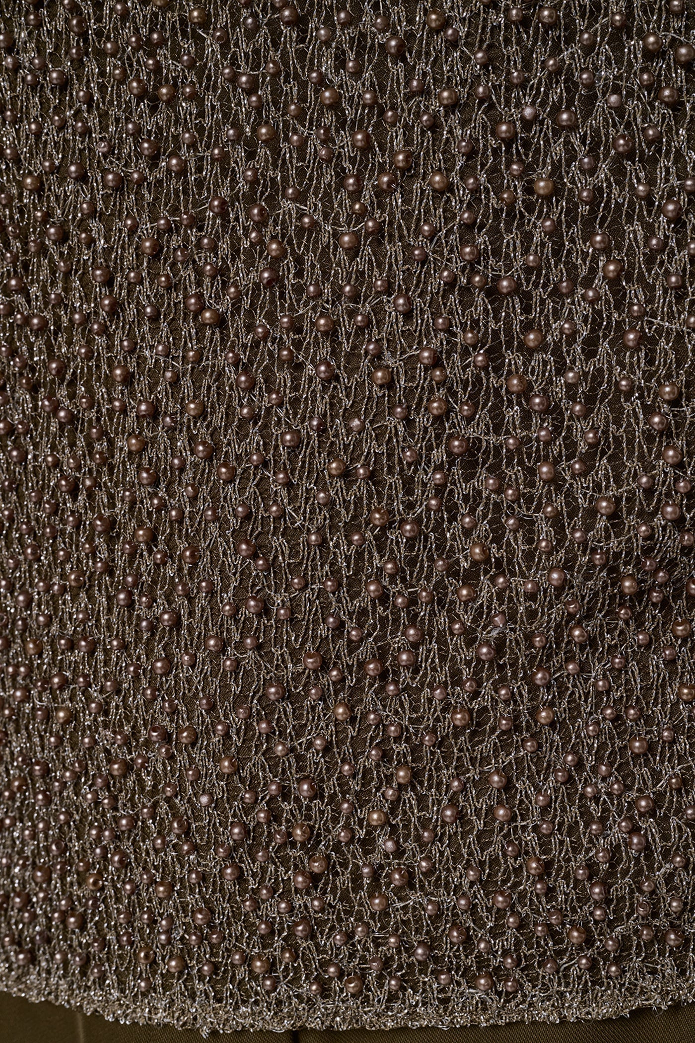 SLEEVELESS PEARL METALLIC BLOUSE